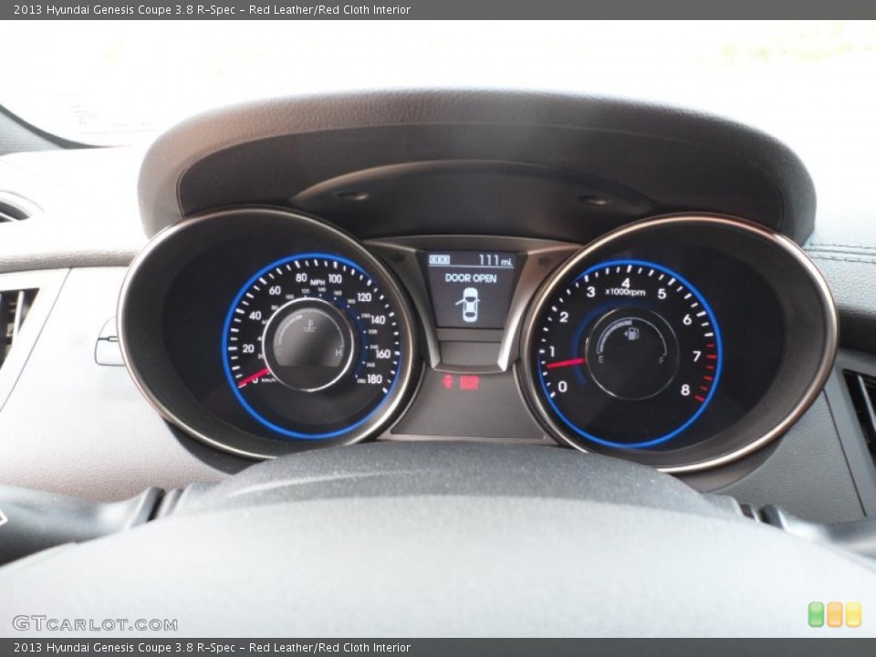 Red Leather Red Cloth Interior Gauges For The 2013 Hyundai