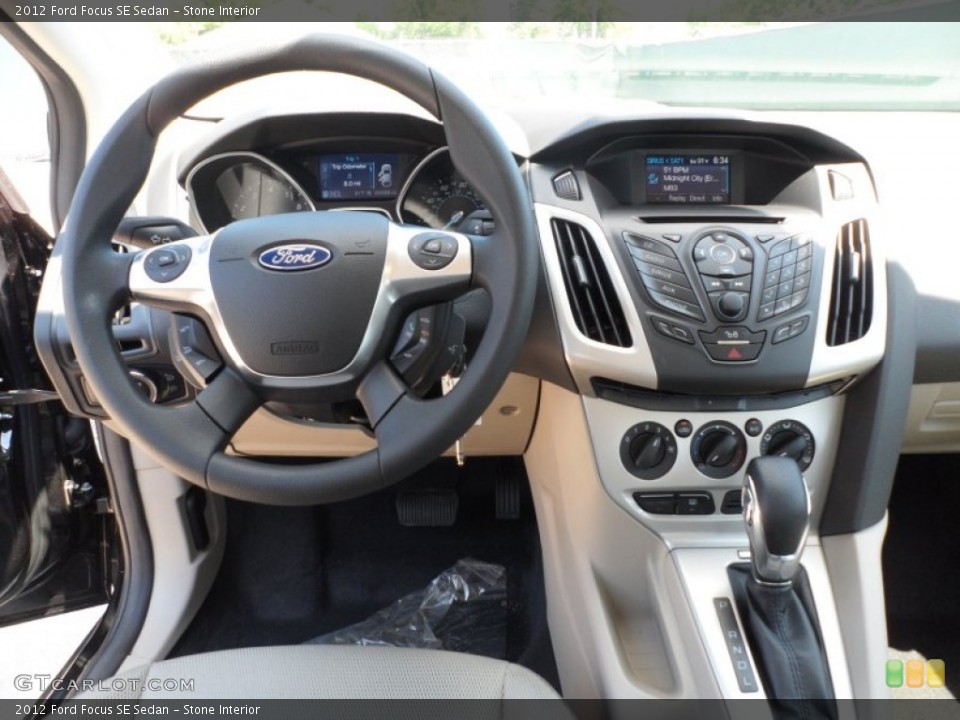 Stone Interior Dashboard for the 2012 Ford Focus SE Sedan #62962342