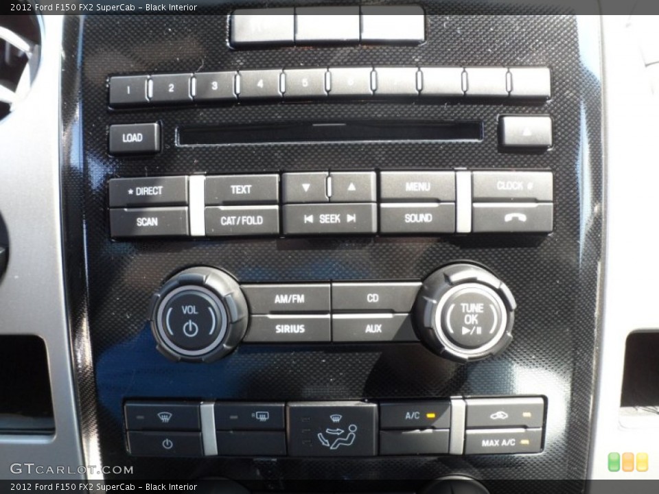 Black Interior Controls for the 2012 Ford F150 FX2 SuperCab #62963539