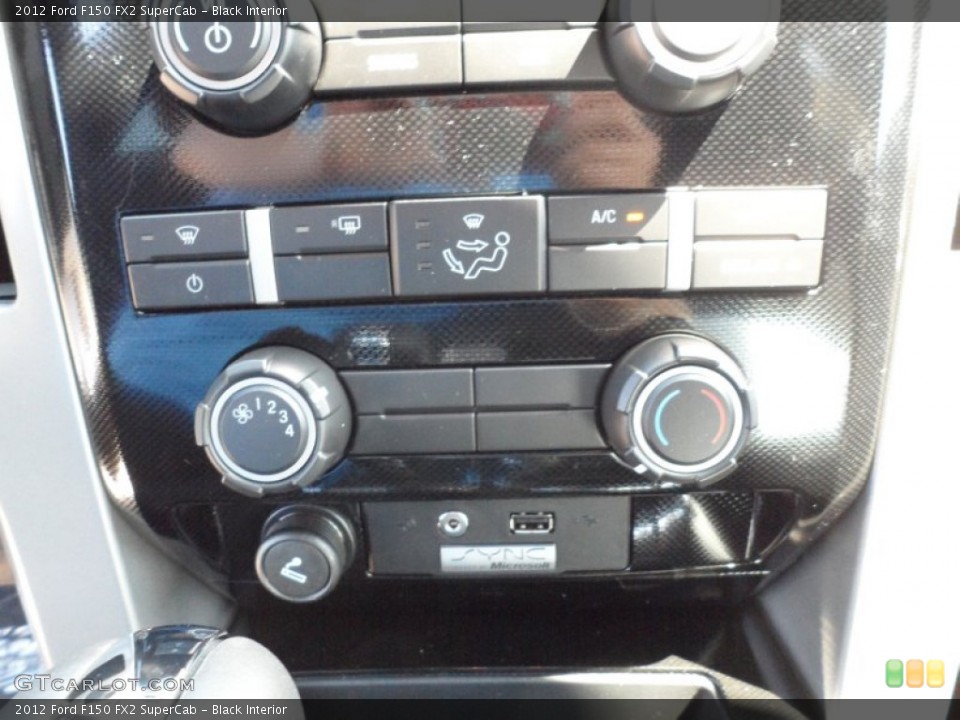 Black Interior Controls for the 2012 Ford F150 FX2 SuperCab #62963545