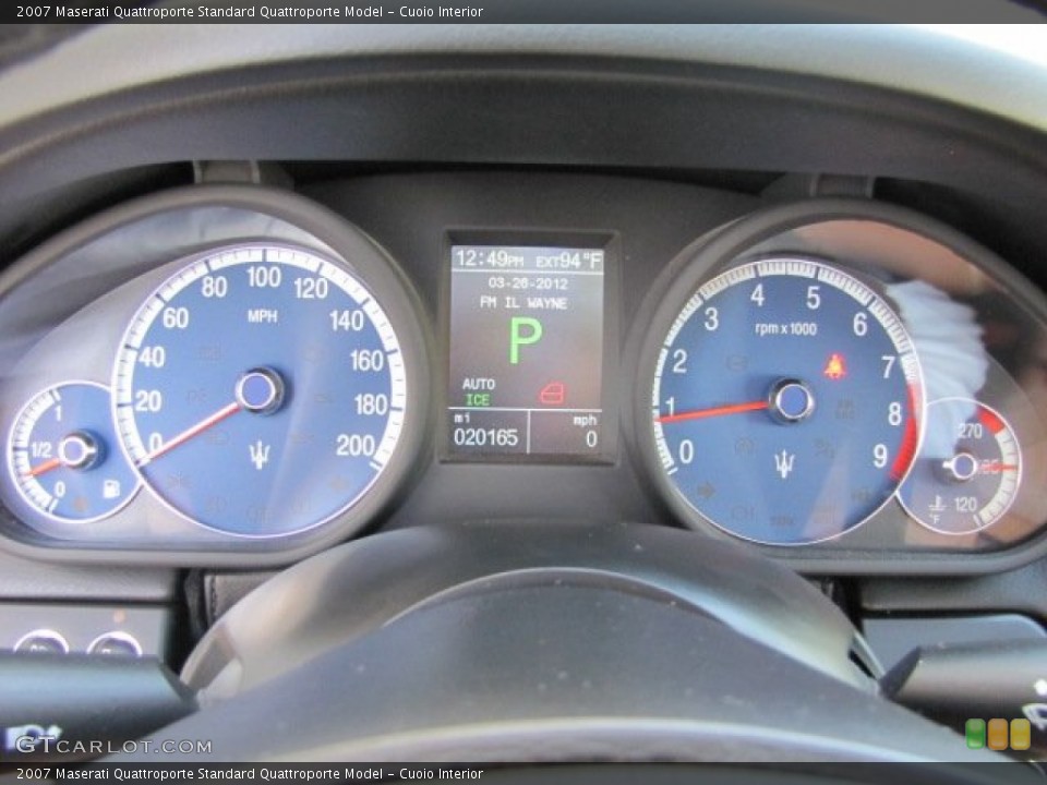 Cuoio Interior Gauges for the 2007 Maserati Quattroporte  #62963623