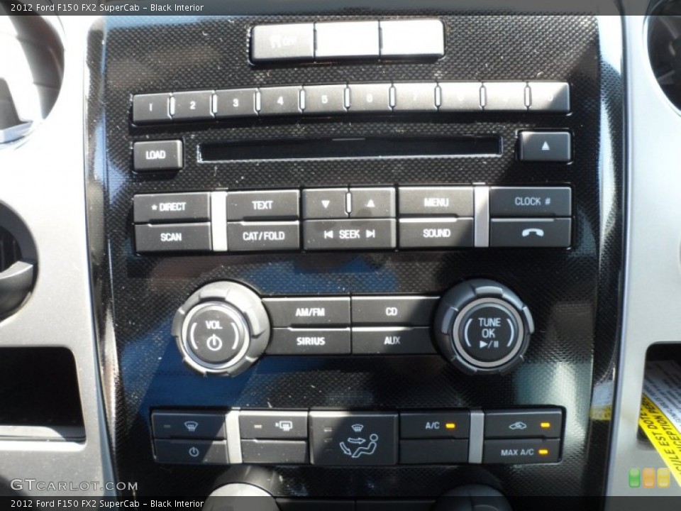 Black Interior Controls for the 2012 Ford F150 FX2 SuperCab #62963791