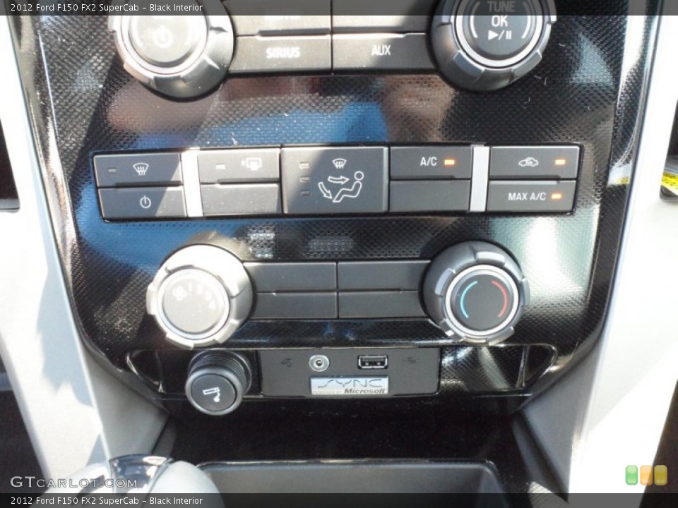 Black Interior Controls for the 2012 Ford F150 FX2 SuperCab #62963797