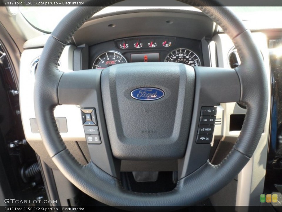 Black Interior Steering Wheel for the 2012 Ford F150 FX2 SuperCab #62963820