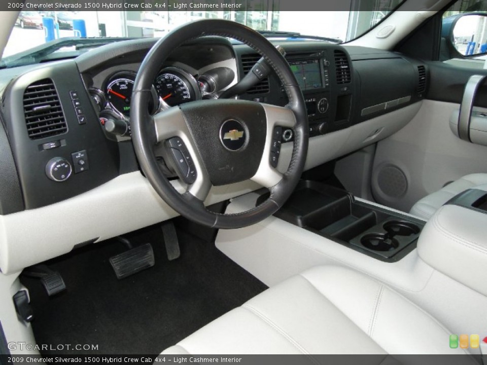 Light Cashmere Interior Photo for the 2009 Chevrolet Silverado 1500 Hybrid Crew Cab 4x4 #62965986