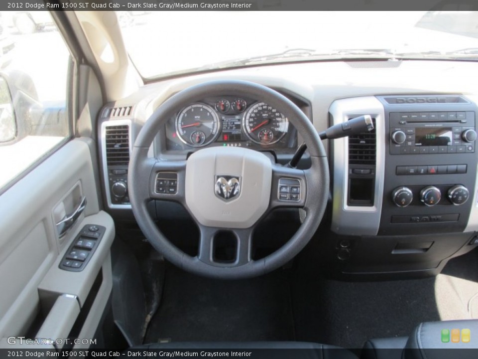 Dark Slate Gray/Medium Graystone Interior Dashboard for the 2012 Dodge Ram 1500 SLT Quad Cab #62966738