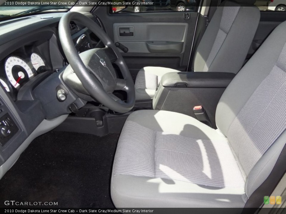 Dark Slate Gray/Medium Slate Gray Interior Photo for the 2010 Dodge Dakota Lone Star Crew Cab #62967488