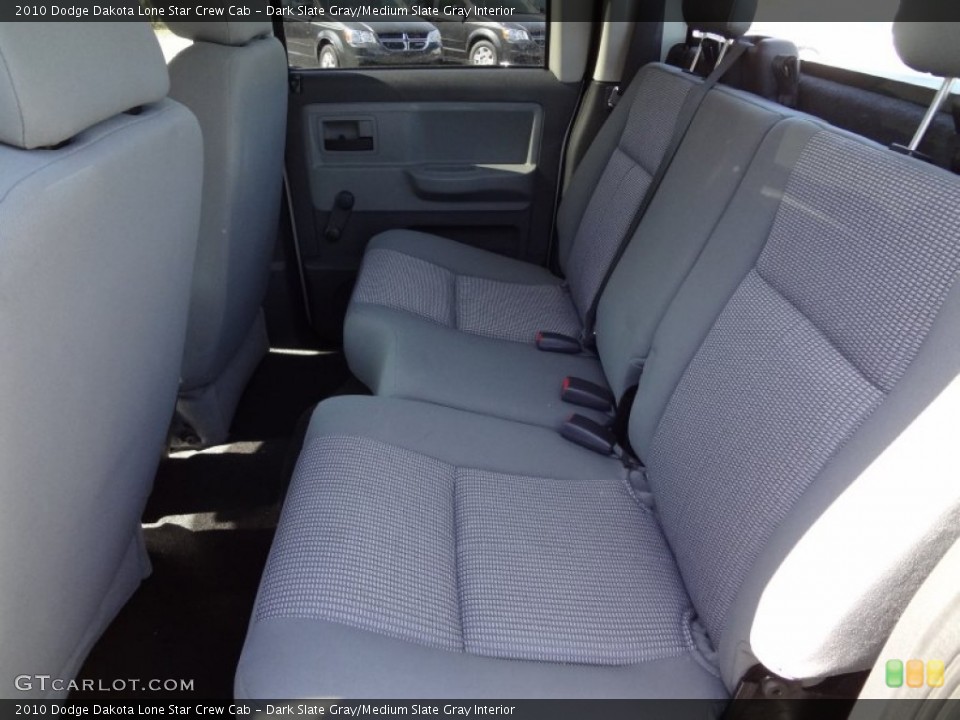 Dark Slate Gray/Medium Slate Gray Interior Rear Seat for the 2010 Dodge Dakota Lone Star Crew Cab #62967494