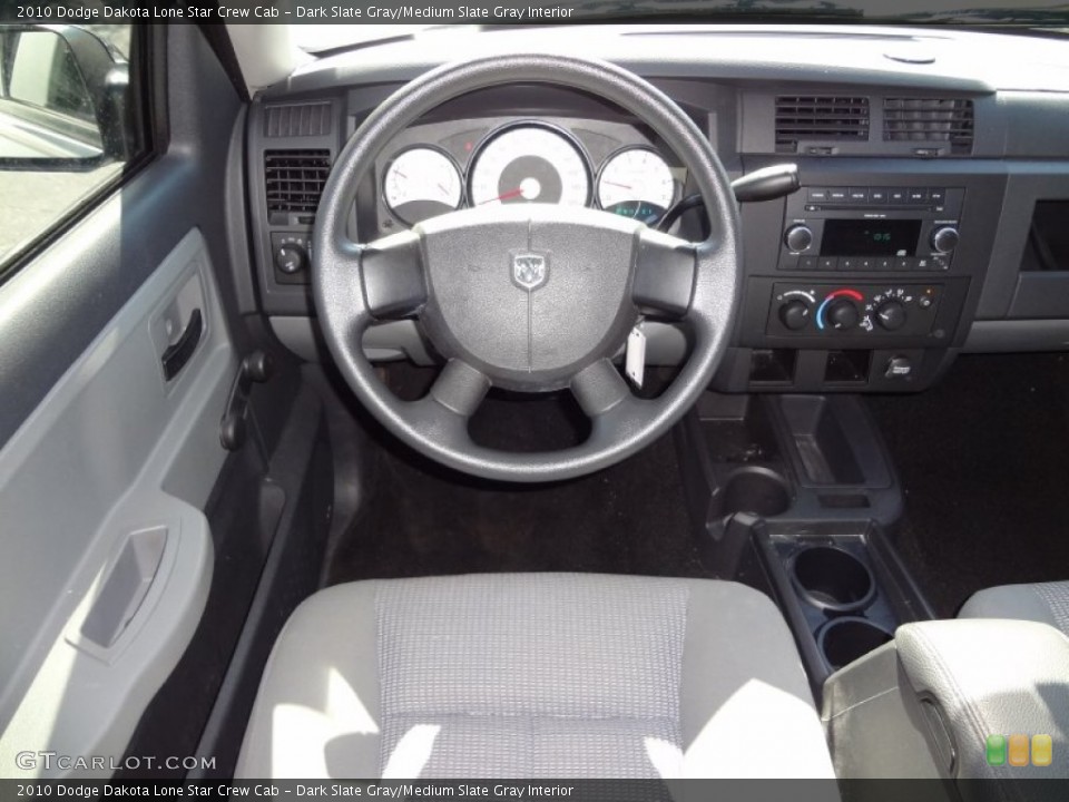 Dark Slate Gray/Medium Slate Gray Interior Dashboard for the 2010 Dodge Dakota Lone Star Crew Cab #62967500