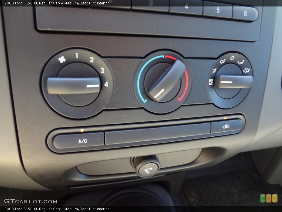 Medium/Dark Flint Interior Controls for the 2008 Ford F150 XL Regular Cab #62967749