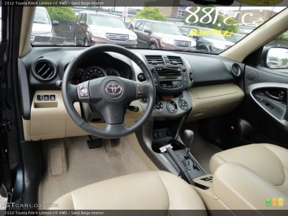 Sand Beige Interior Photo for the 2010 Toyota RAV4 Limited V6 4WD #62968965