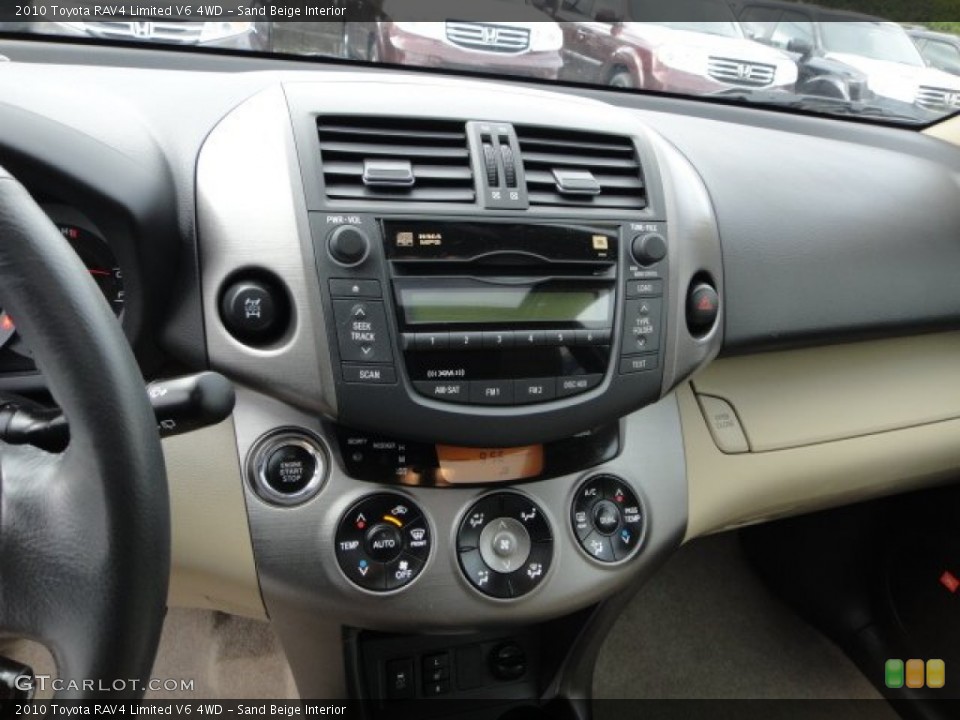 Sand Beige Interior Controls for the 2010 Toyota RAV4 Limited V6 4WD #62969004