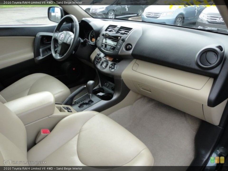 Sand Beige Interior Dashboard for the 2010 Toyota RAV4 Limited V6 4WD #62969016
