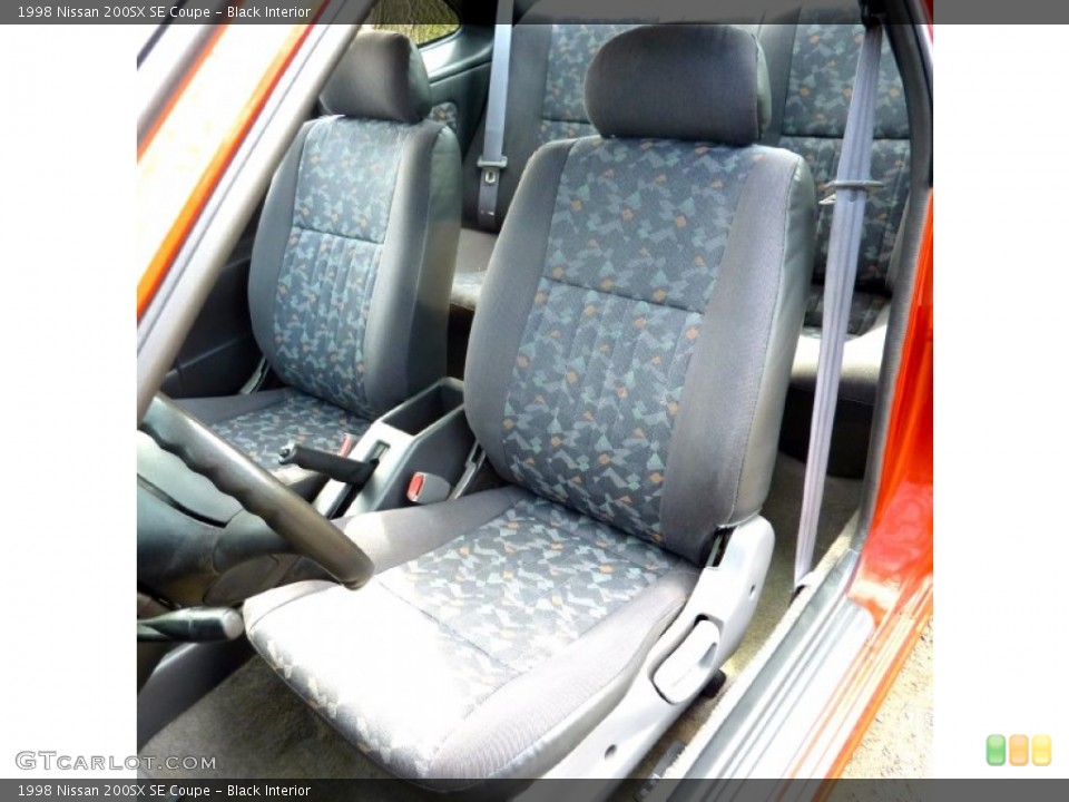 Black Interior Front Seat for the 1998 Nissan 200SX SE Coupe #62969796
