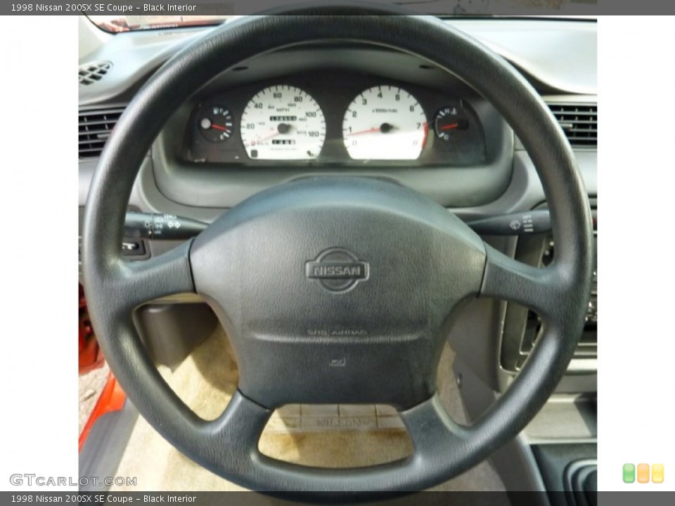 Black Interior Steering Wheel for the 1998 Nissan 200SX SE Coupe #62969808