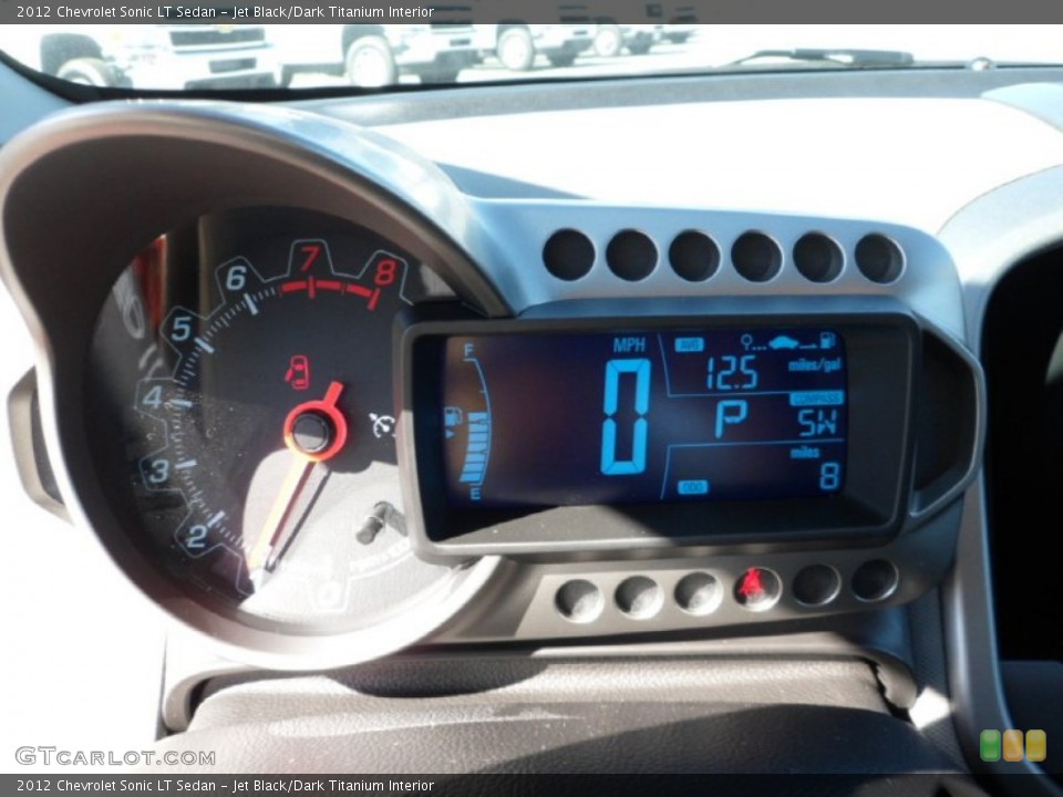 Jet Black/Dark Titanium Interior Gauges for the 2012 Chevrolet Sonic LT Sedan #62971580