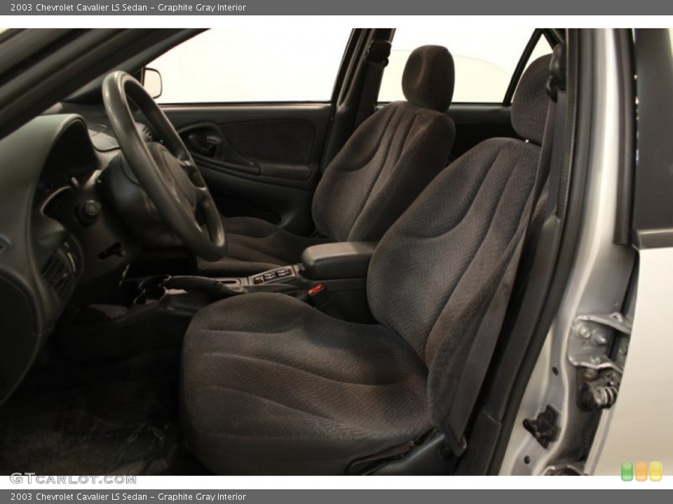 Graphite Gray Interior Front Seat for the 2003 Chevrolet Cavalier LS Sedan #62974595