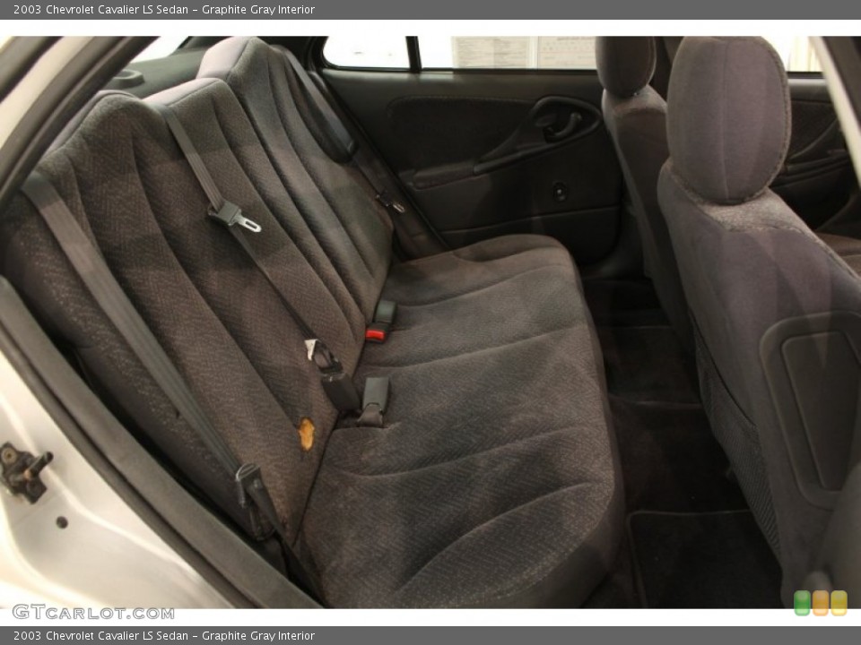 Graphite Gray Interior Rear Seat for the 2003 Chevrolet Cavalier LS Sedan #62974610