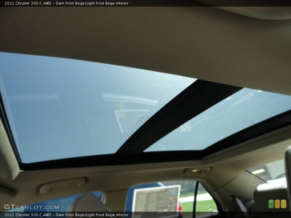 Dark Frost Beige/Light Frost Beige Interior Sunroof for the 2012 Chrysler 300 C AWD #62975600