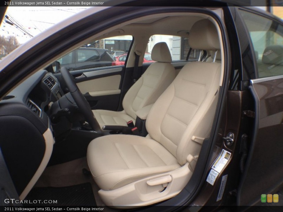 Cornsilk Beige Interior Front Seat for the 2011 Volkswagen Jetta SEL Sedan #62977802