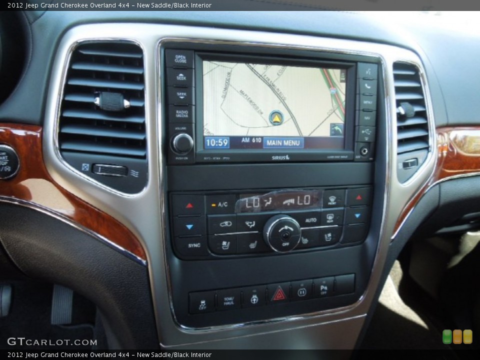 New Saddle/Black Interior Navigation for the 2012 Jeep Grand Cherokee Overland 4x4 #62981288