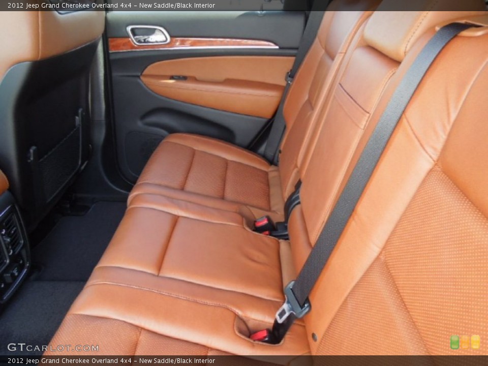 New Saddle/Black Interior Rear Seat for the 2012 Jeep Grand Cherokee Overland 4x4 #62981324