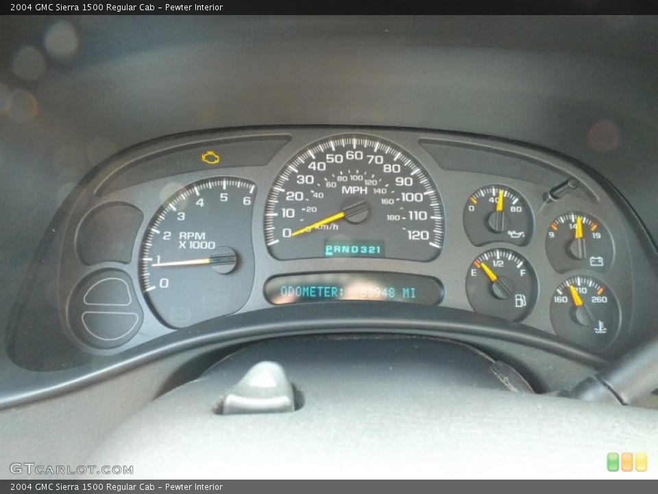 Pewter Interior Gauges for the 2004 GMC Sierra 1500 Regular Cab #62981690