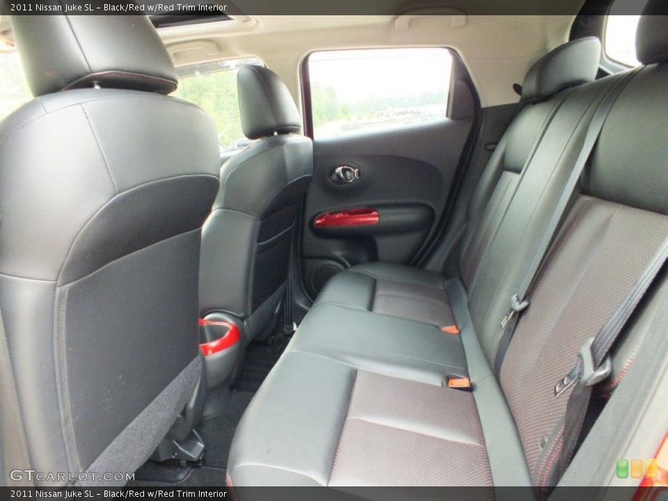 Black/Red w/Red Trim Interior Photo for the 2011 Nissan Juke SL #62981842