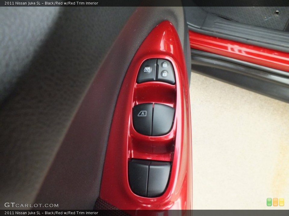 Black/Red w/Red Trim Interior Controls for the 2011 Nissan Juke SL #62981977