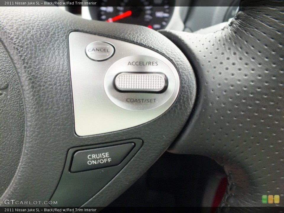 Black/Red w/Red Trim Interior Controls for the 2011 Nissan Juke SL #62982083