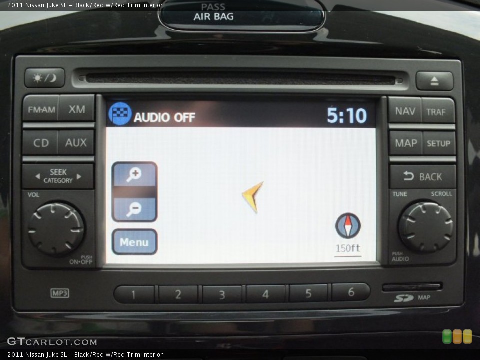 Black/Red w/Red Trim Interior Navigation for the 2011 Nissan Juke SL #62982137