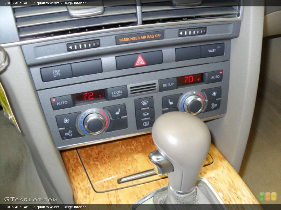 Beige Interior Controls for the 2006 Audi A6 3.2 quattro Avant #62982809