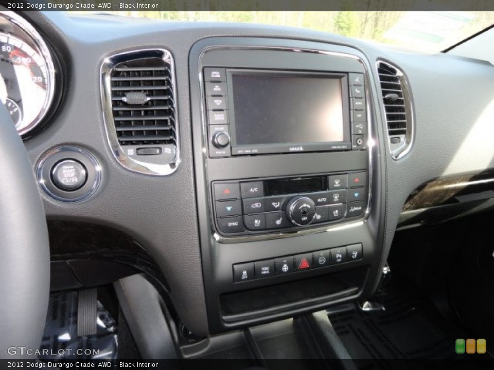 Black Interior Controls for the 2012 Dodge Durango Citadel AWD #62985746