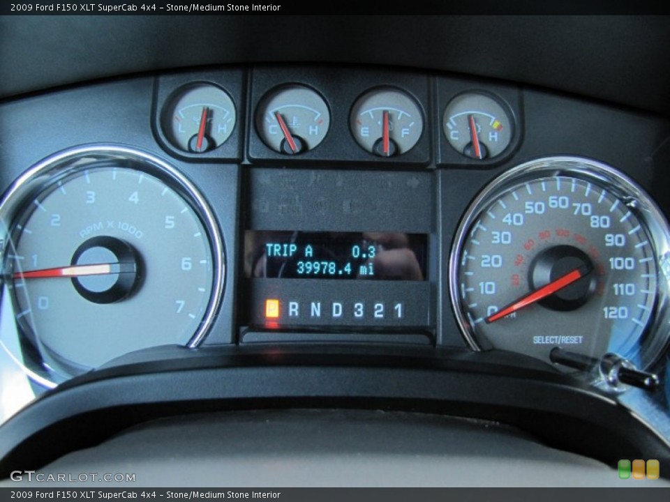 Stone/Medium Stone Interior Gauges for the 2009 Ford F150 XLT SuperCab 4x4 #62987299