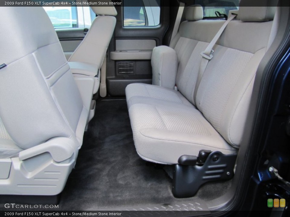 Stone/Medium Stone Interior Rear Seat for the 2009 Ford F150 XLT SuperCab 4x4 #62987474