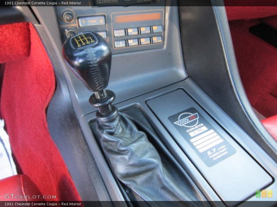 Red Interior Transmission for the 1991 Chevrolet Corvette Coupe #62988143