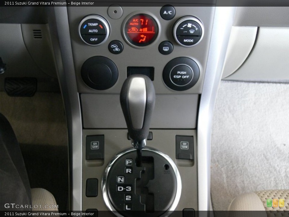 Beige Interior Controls for the 2011 Suzuki Grand Vitara Premium #62989127