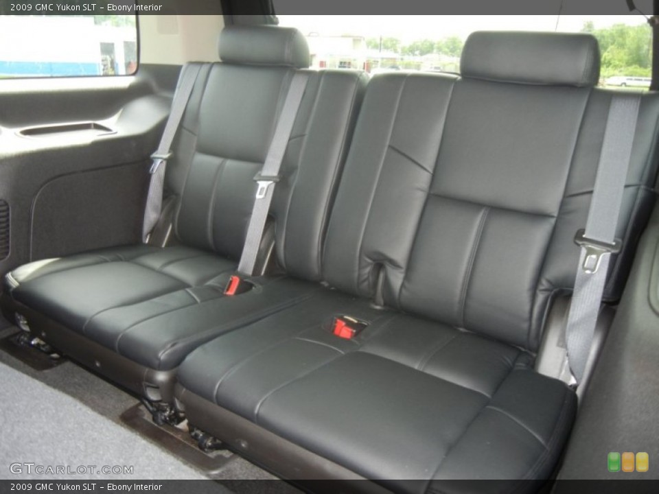 Ebony Interior Rear Seat for the 2009 GMC Yukon SLT #62989694