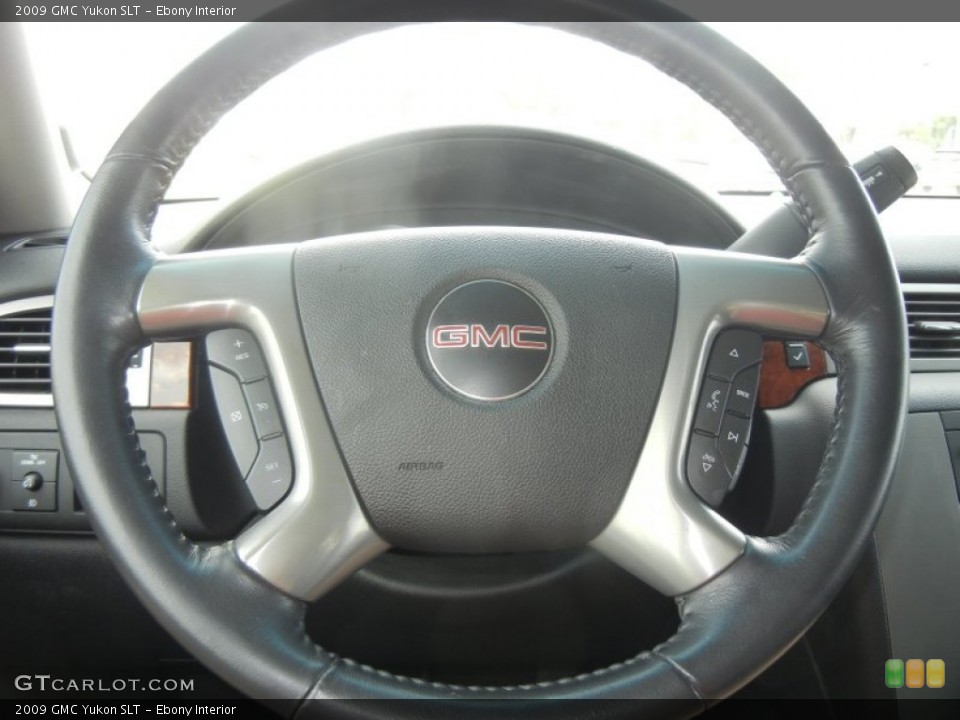 Ebony Interior Steering Wheel for the 2009 GMC Yukon SLT #62989730