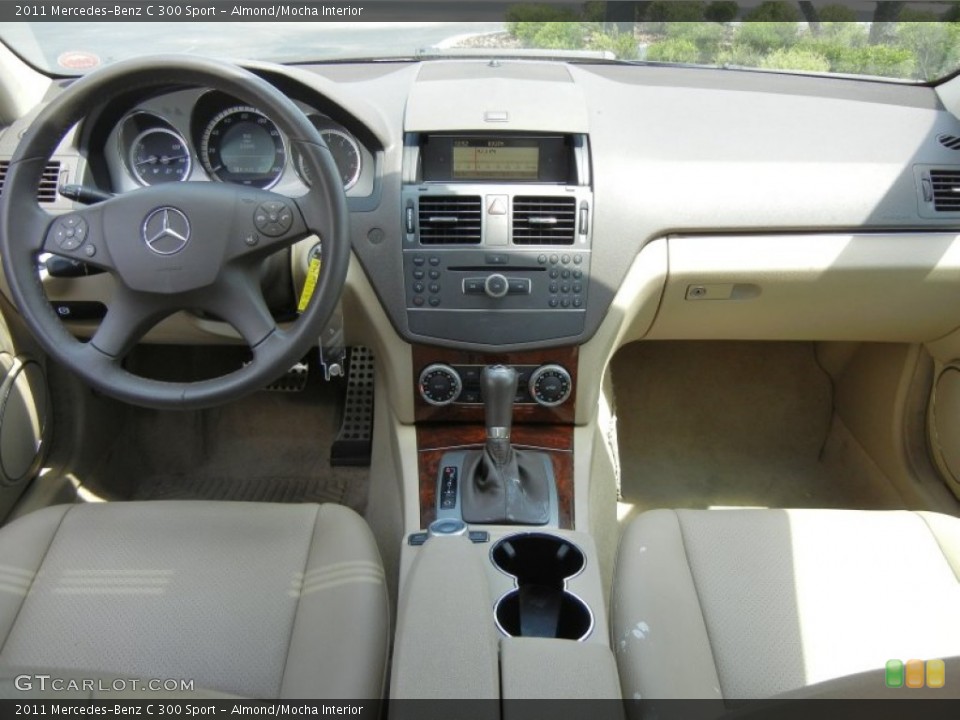 Almond/Mocha Interior Dashboard for the 2011 Mercedes-Benz C 300 Sport #63002150