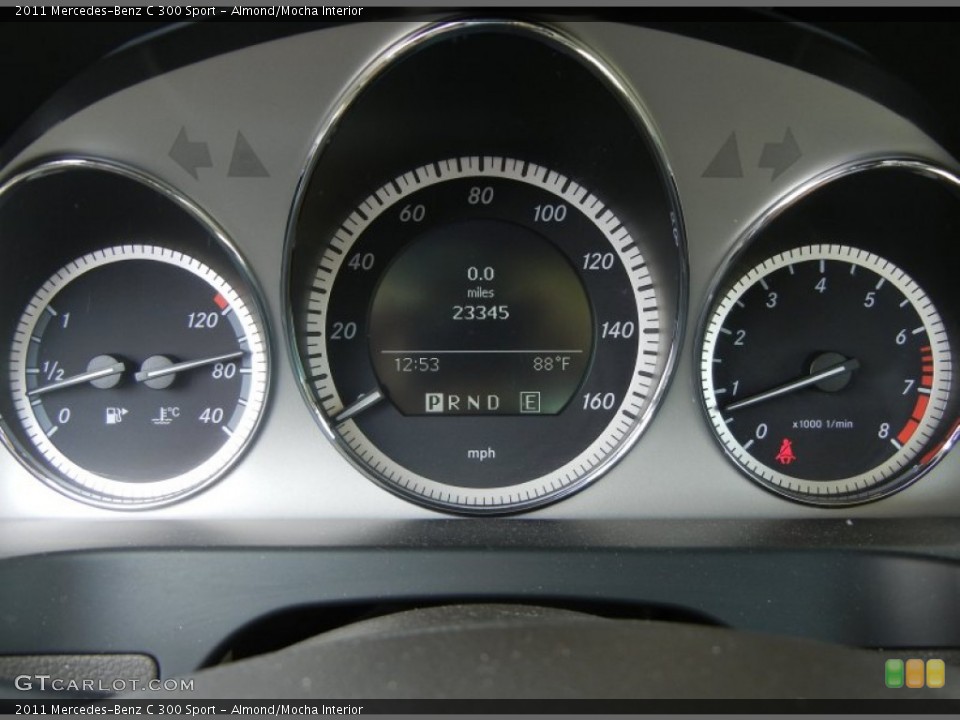 Almond/Mocha Interior Gauges for the 2011 Mercedes-Benz C 300 Sport #63002171
