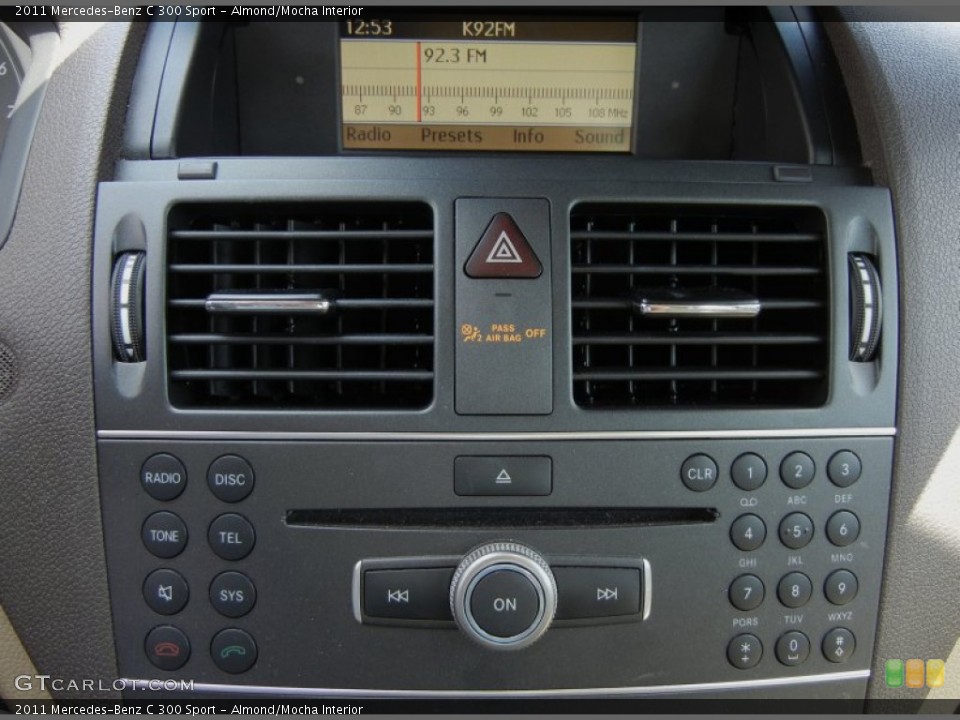 Almond/Mocha Interior Controls for the 2011 Mercedes-Benz C 300 Sport #63002189