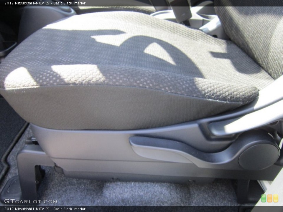 Basic Black Interior Front Seat for the 2012 Mitsubishi i-MiEV ES #63002584