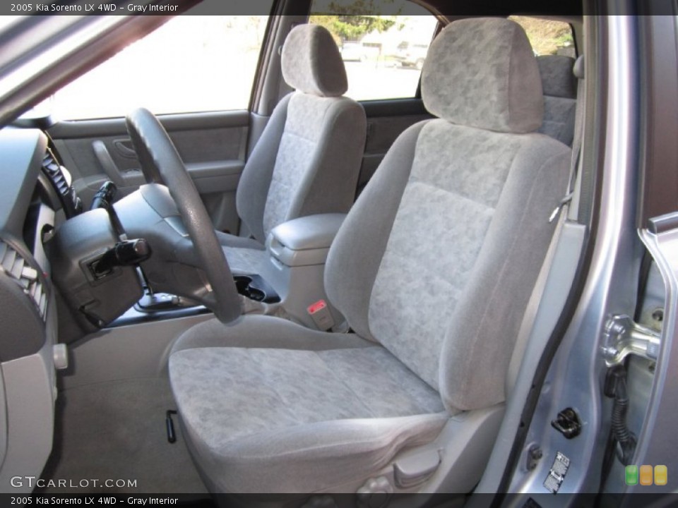 Gray Interior Front Seat for the 2005 Kia Sorento LX 4WD #63003509