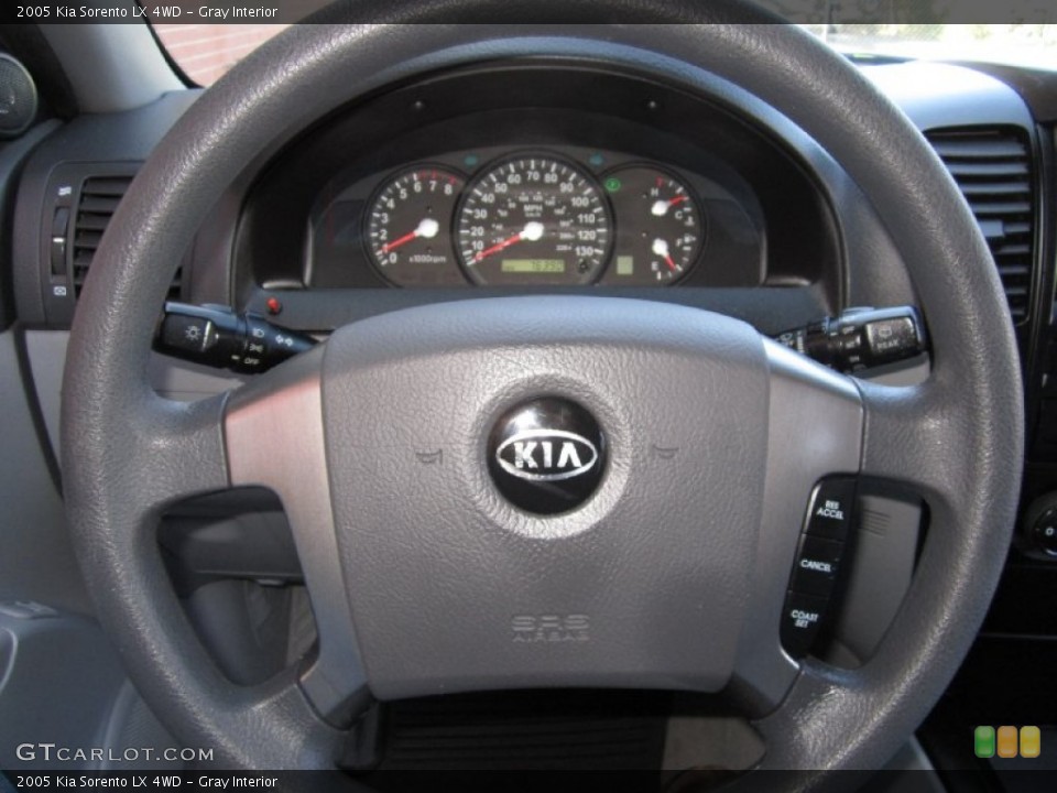 Gray Interior Steering Wheel for the 2005 Kia Sorento LX 4WD #63003584