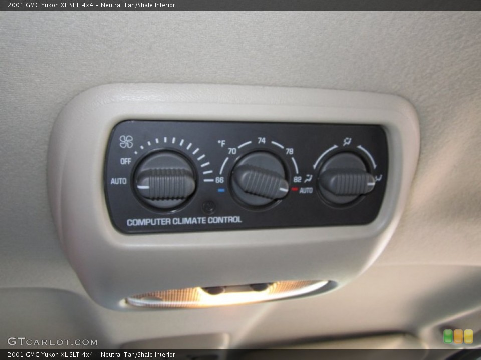 Neutral Tan/Shale Interior Controls for the 2001 GMC Yukon XL SLT 4x4 #63004151
