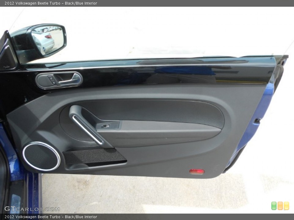 Black/Blue Interior Door Panel for the 2012 Volkswagen Beetle Turbo #63008303