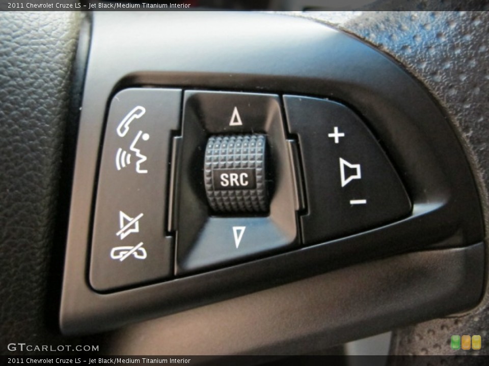 Jet Black/Medium Titanium Interior Controls for the 2011 Chevrolet Cruze LS #63009386