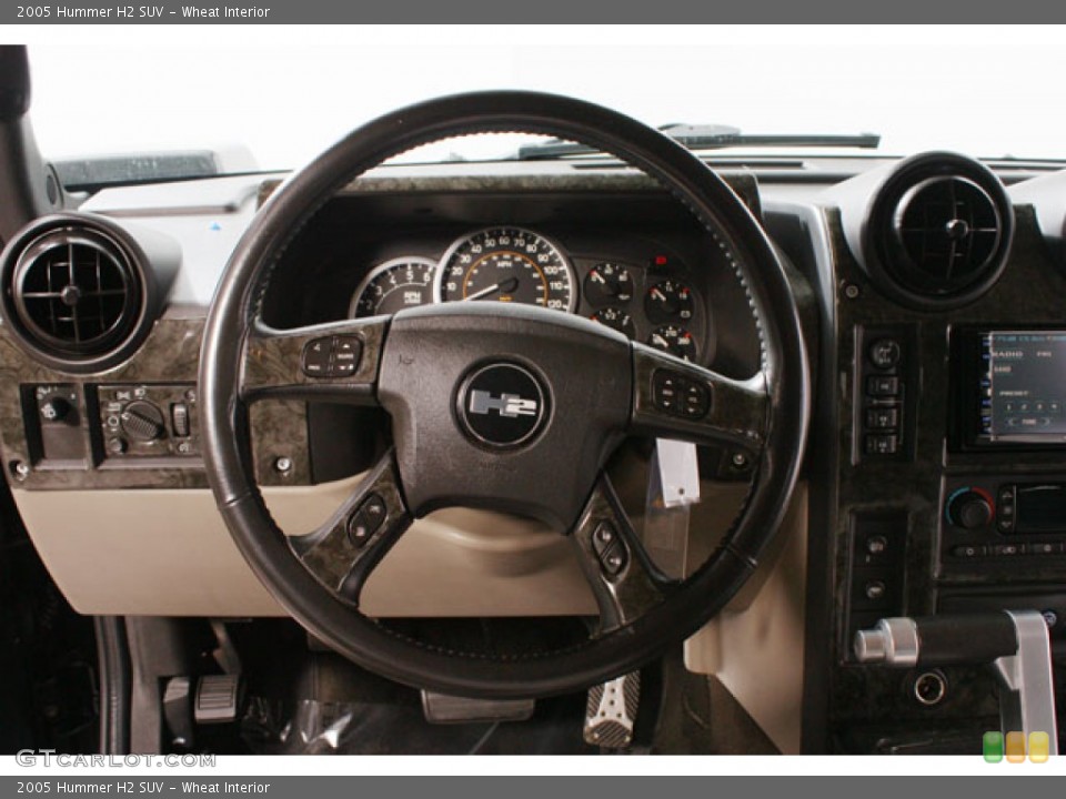 Wheat Interior Steering Wheel for the 2005 Hummer H2 SUV #63009902
