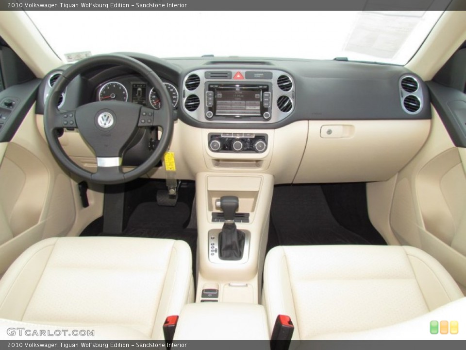 Sandstone Interior Dashboard for the 2010 Volkswagen Tiguan Wolfsburg Edition #63009965
